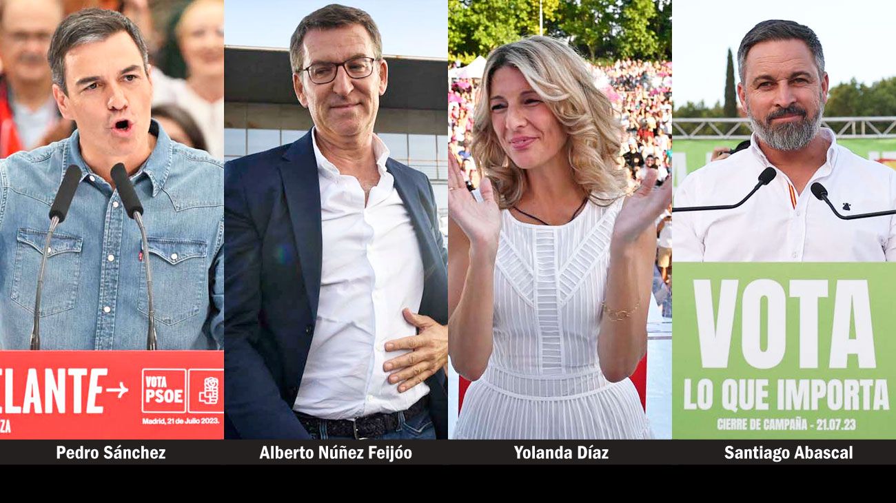 Cuatro candidatos con perfiles muy diferentes