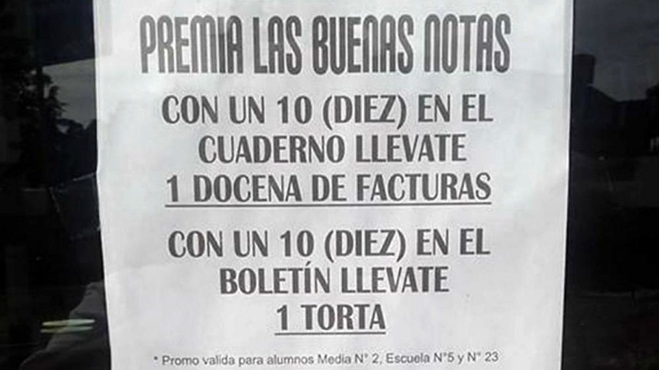 Una panadería regala facturas a niños que se sacan 10 en la escuela
