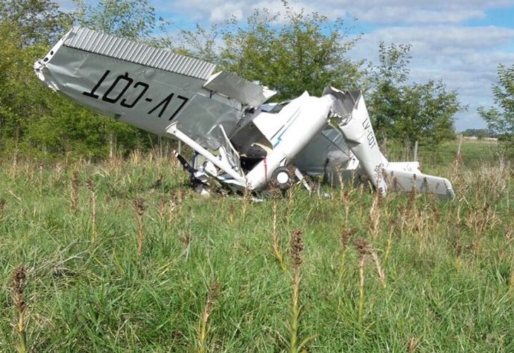 Cayó una avioneta en General Rodríguez: reportan dos heridos