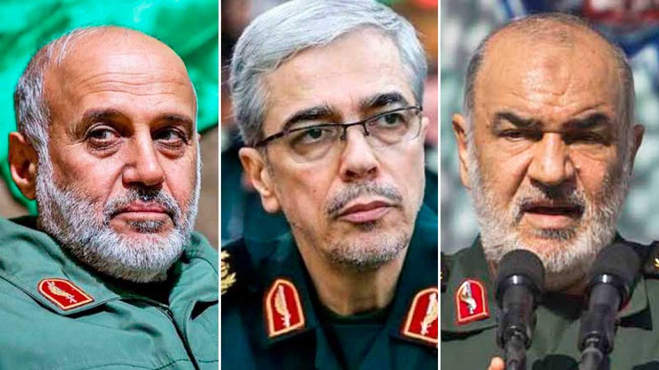 Quiénes son los jefes militares iraníes eliminados por Israel