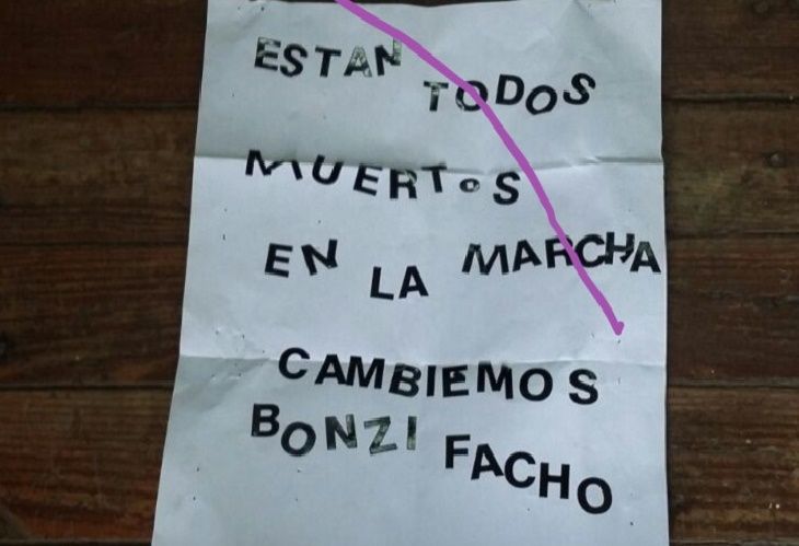 Amenazan a Mauricio Macri y a Vidal: "Están todos muertos"