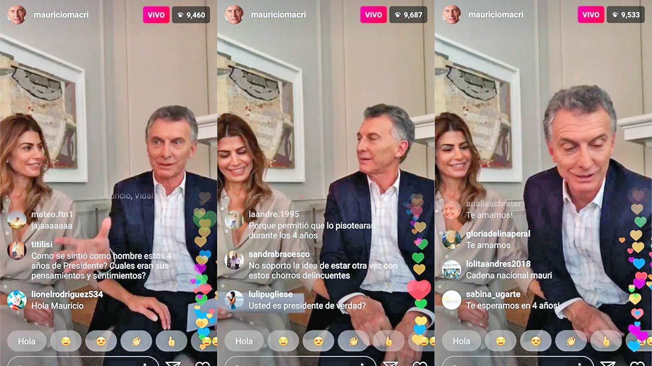 Con un Instagram Live, Macri comenzó a despedirse con la promesa de seguir activo