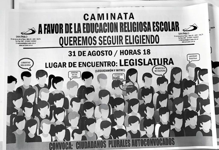 Sobre la educación religiosa en Salta