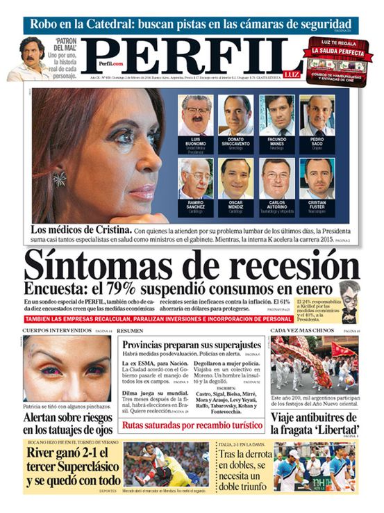 Síntomas de recesión