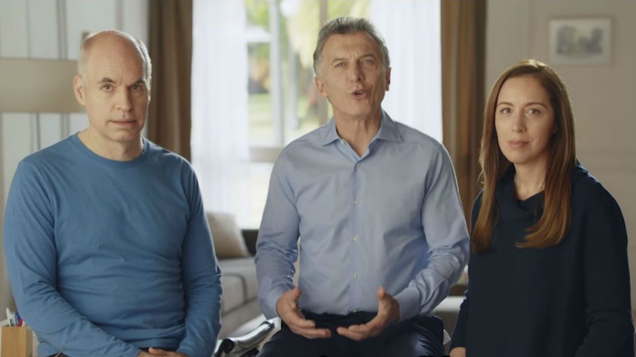 Mauricio Macri lanzó un spot de campaña junto a Horacio Rodríguez Larreta y María Eugenia Vidal