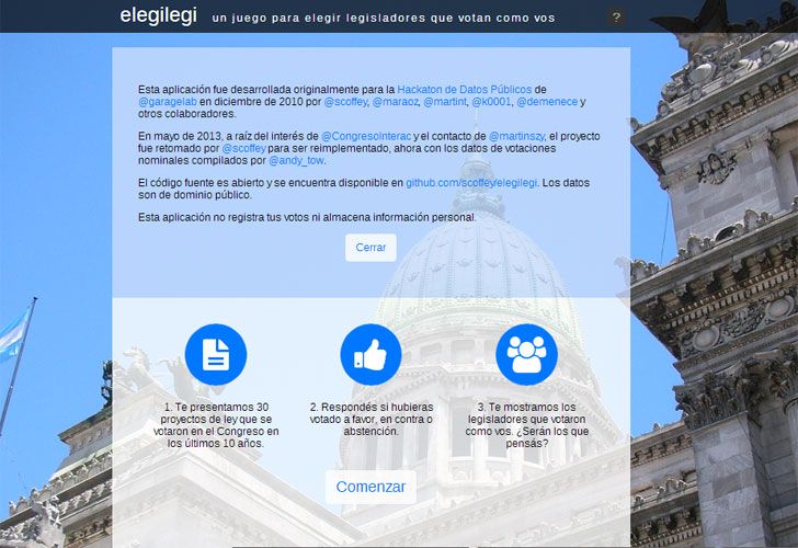 El juego que te ayuda a elegir a tu candidato al Congreso