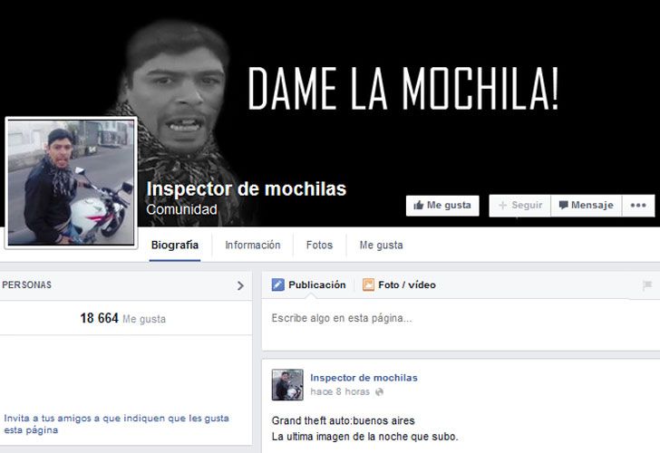 "Dame la mochila", la web furor tras el robo al turista