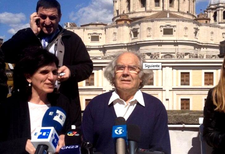 Francisco con Pérez Esquivel, uno de los primeros en salir a defenderlo