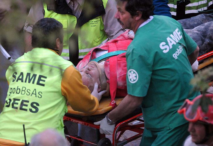Las identidades y lesiones de los rescatados en el edificio derrumbado