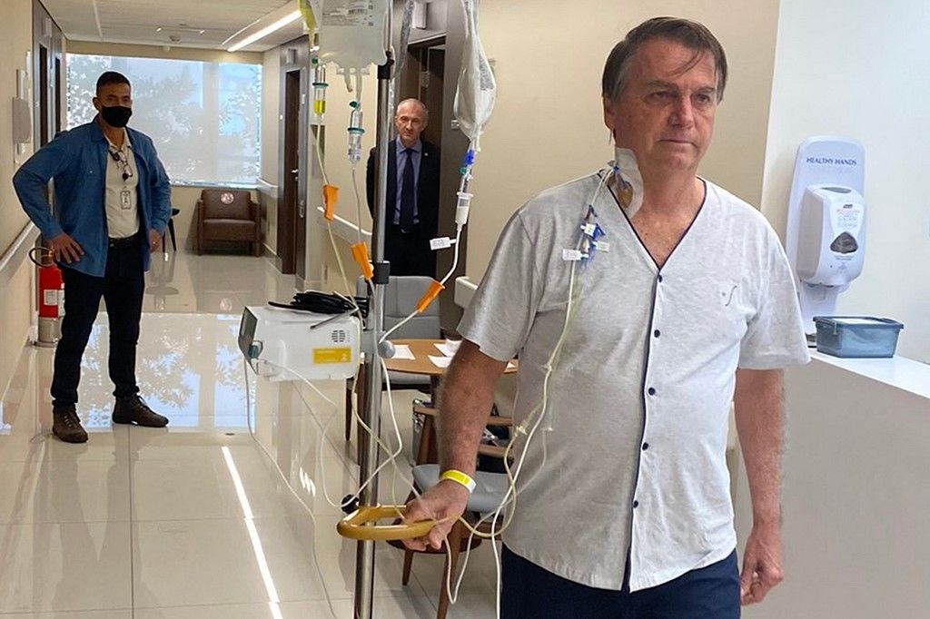 Jair Bolsonaro fue dado de alta y ya quiere comer "un churrasco de costilla"
