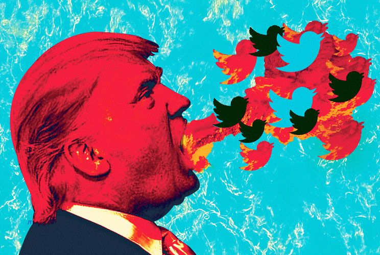 Donald, en llamas