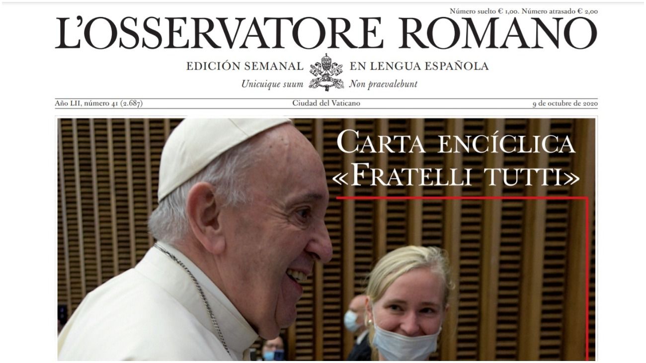 L'Osservatore Romano de esta semana: "Fraternidad y amistad social sin fronteras"
