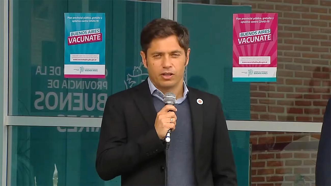 Kicillof anunció que desde el 10 de diciembre habrá segunda dosis libre para mayores de 3 años