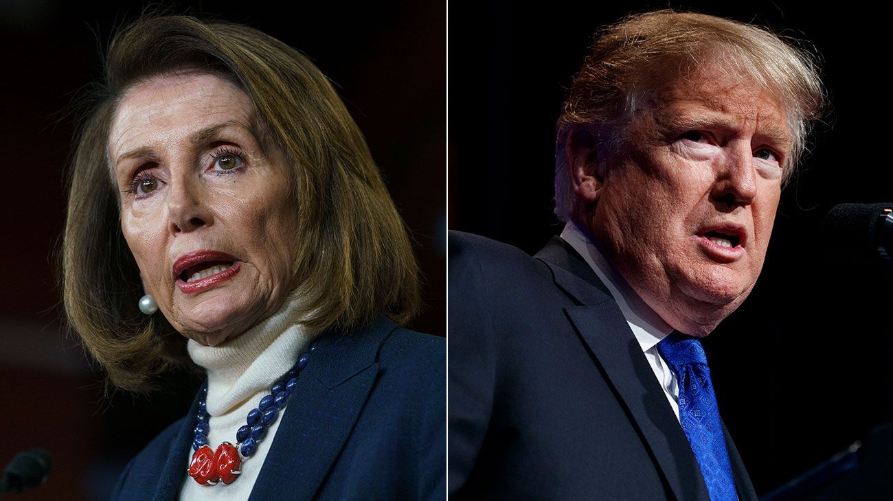 Trump contraataca a los demócratas y pospone un viaje al exterior de Nancy Pelosi