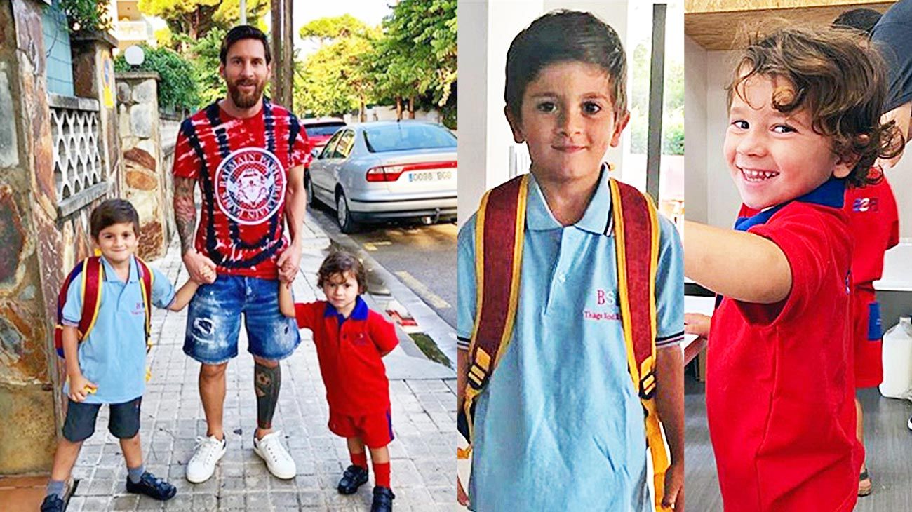 Messi eligió una escuela inglesa para la educación de sus hijos Thiago y Mateo