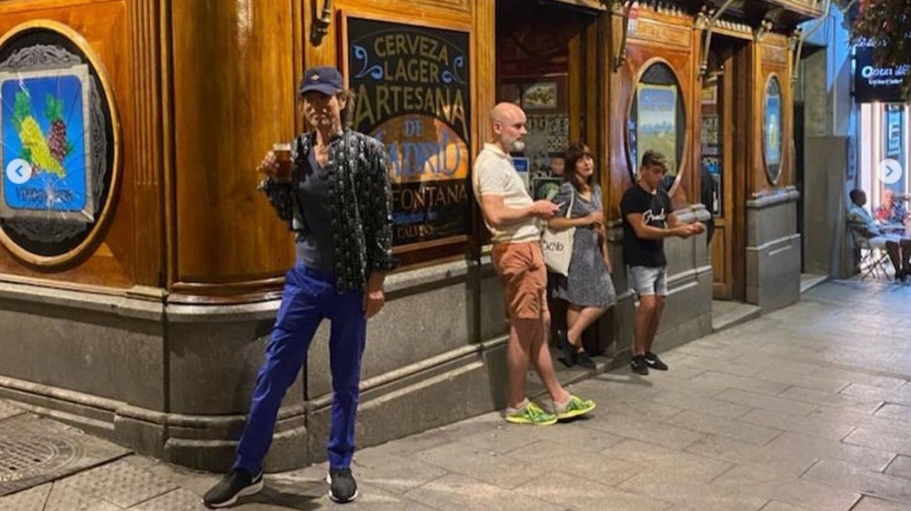 Mick Jagger se movió como un turista en Madrid antes de explotar en el escenario