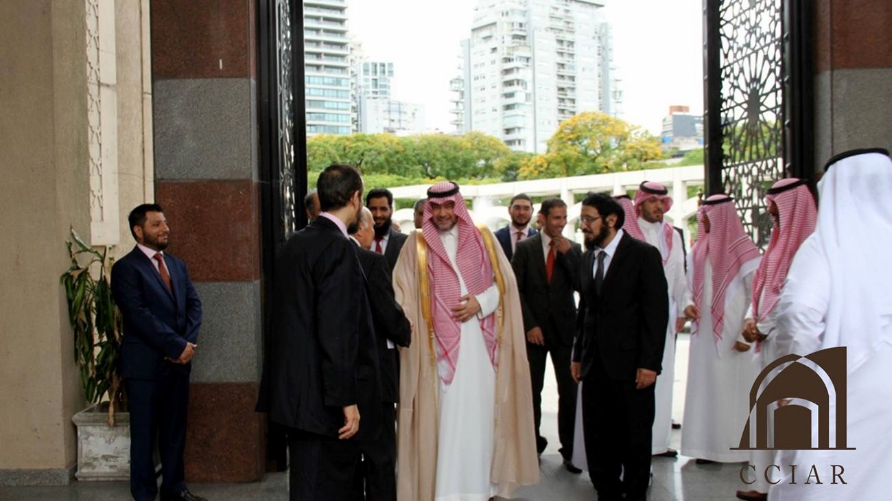 G20: la comitiva de Arabia Saudita visitó la mezquita de Palermo