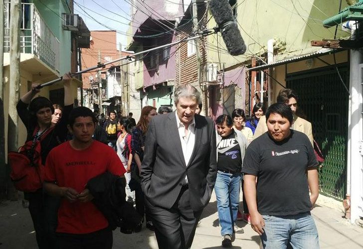 Víctor Hugo hizo su programa en la villa