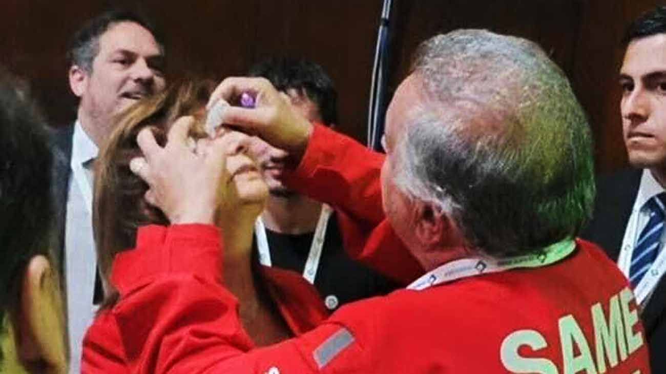 Debate presidencial: Patricia Bullrich fue atendida por el SAME por un problema en su ojo