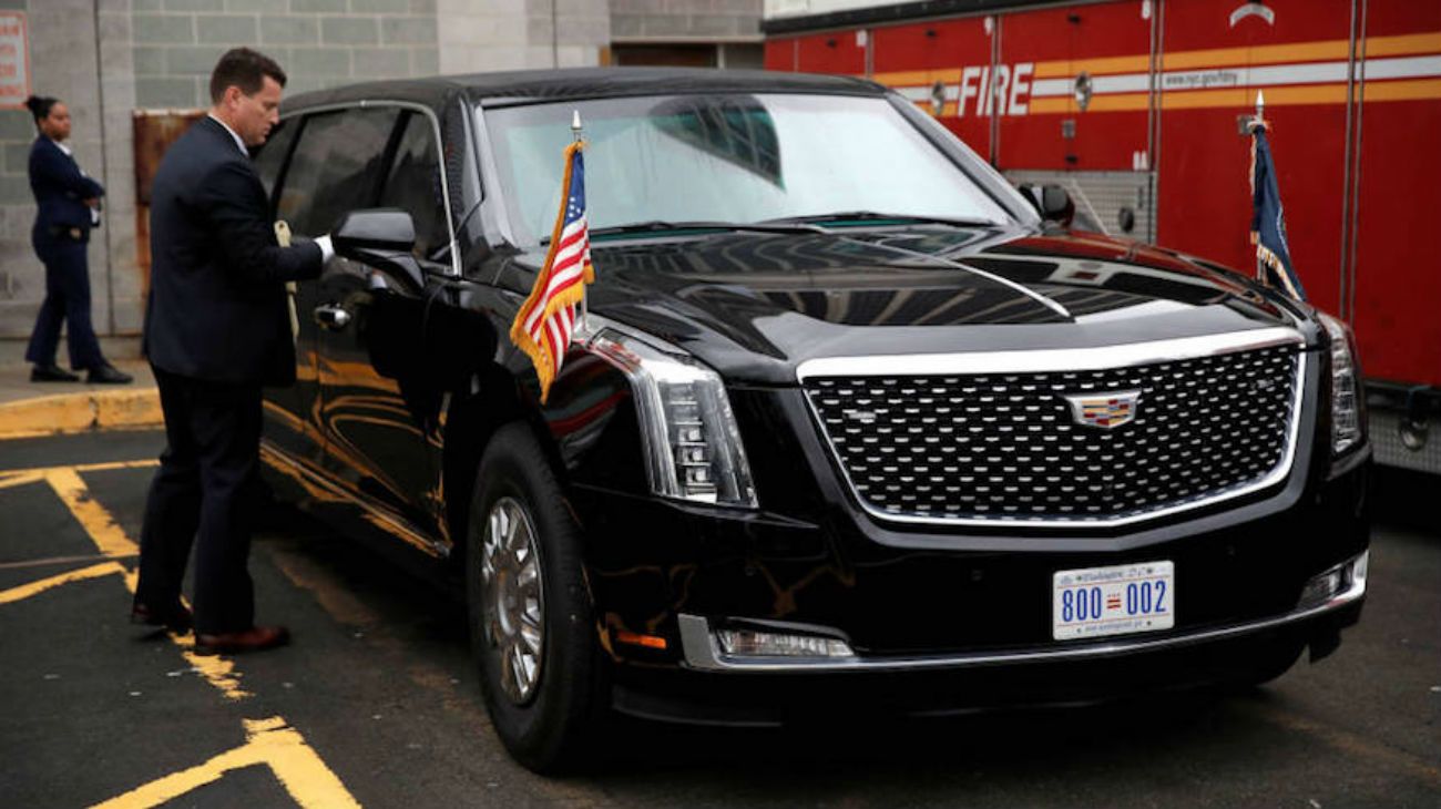 Cuánto gastó hoy en nafta "La Bestia", el auto que traslada a Donald Trump