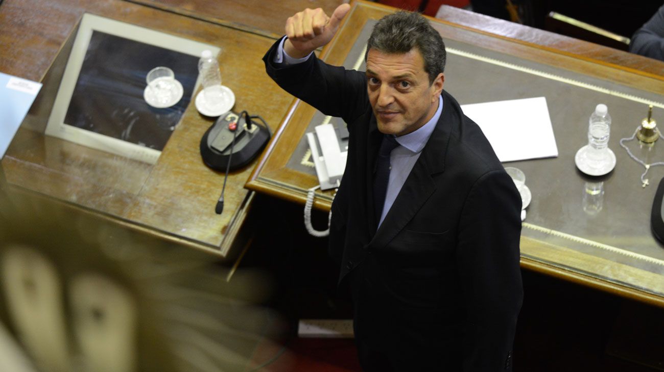 Sergio Massa, sobre el proyecto de Solidaridad Social: "Mañana va a haber ley"