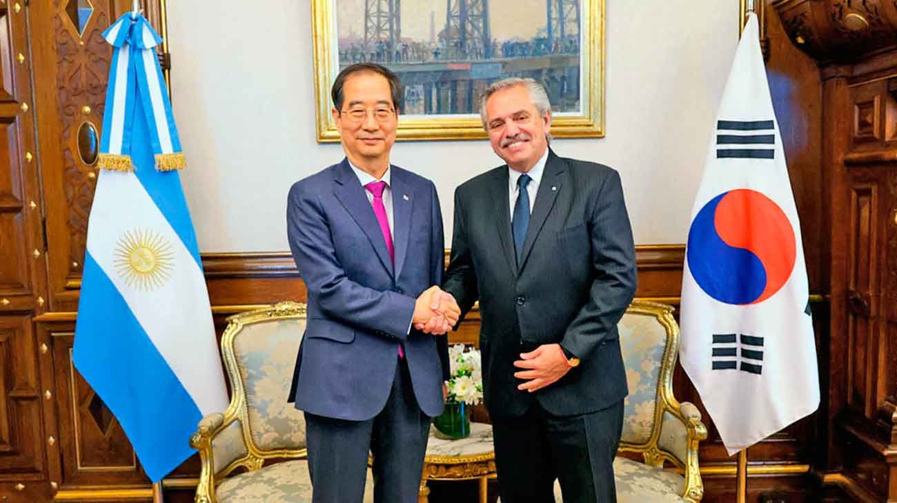 El Presidente insistió ante Corea con la agenda de litio