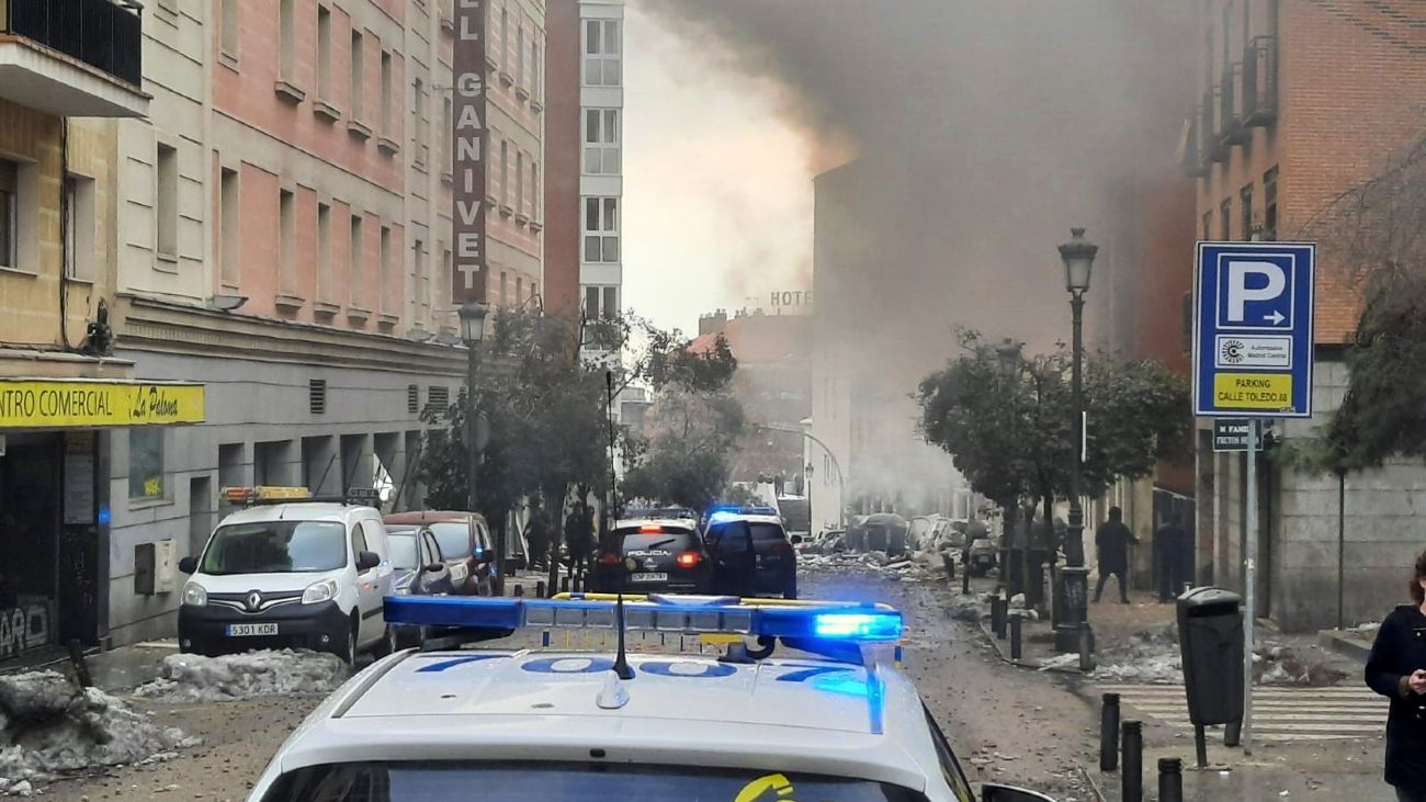 Explosión en Madrid: "La hipótesis es que fue una fuga de gas"