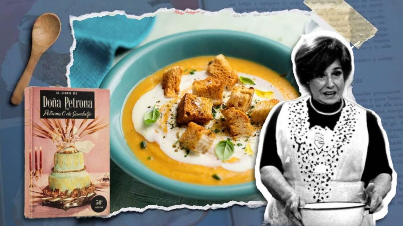 El secreto de la sopa a la crema de Doña Petrona: el truco del batidor y el caldo de gallina