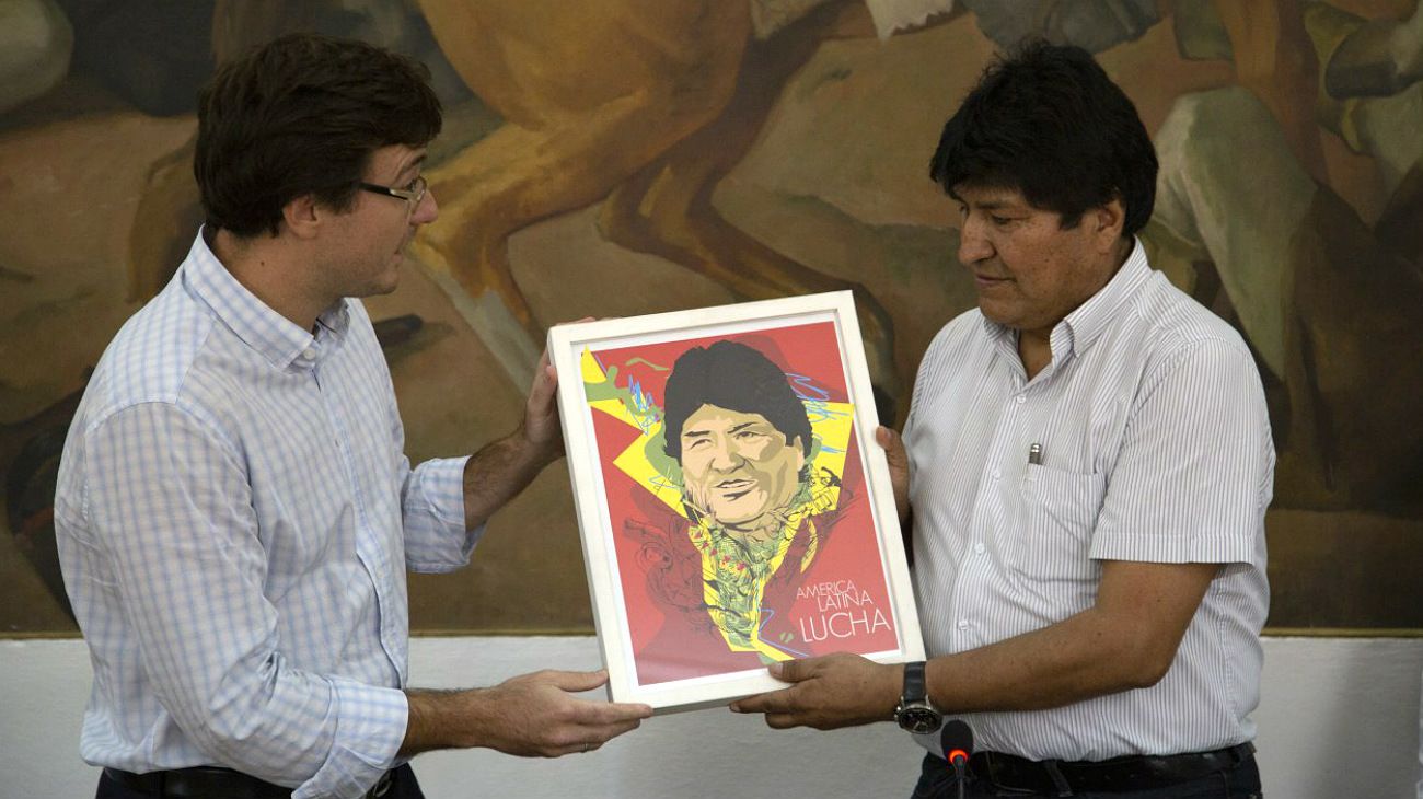 Evo Morales fue distinguido como visitante ilustre en Morón