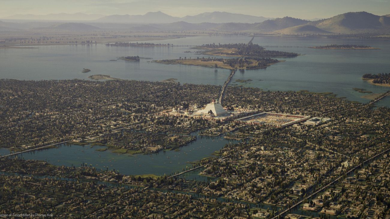 Reconstruyen en 3D a Tenochtitlan, la gran capital azteca