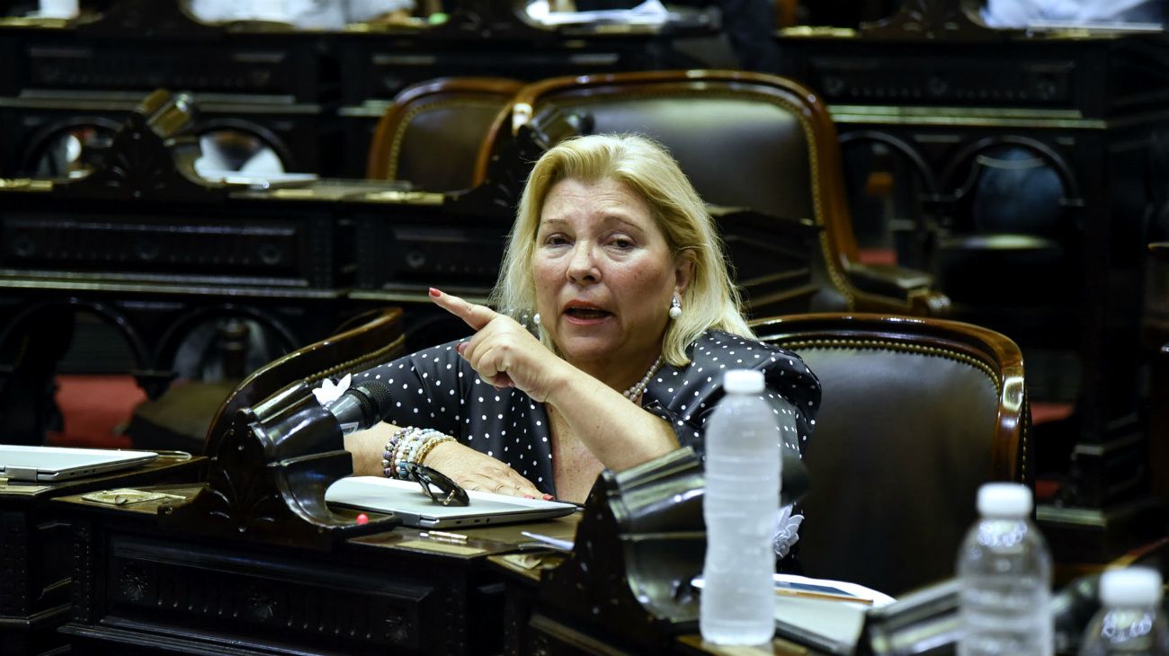 Elisa Carrió tendrá hoy su última sesión en el Congreso
