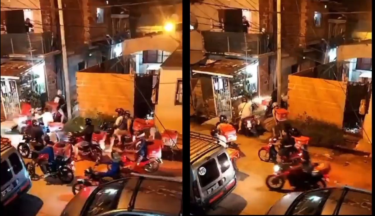 Deliveries justicieros ingresaron a una villa en La Matanza para recuperar una moto robada
