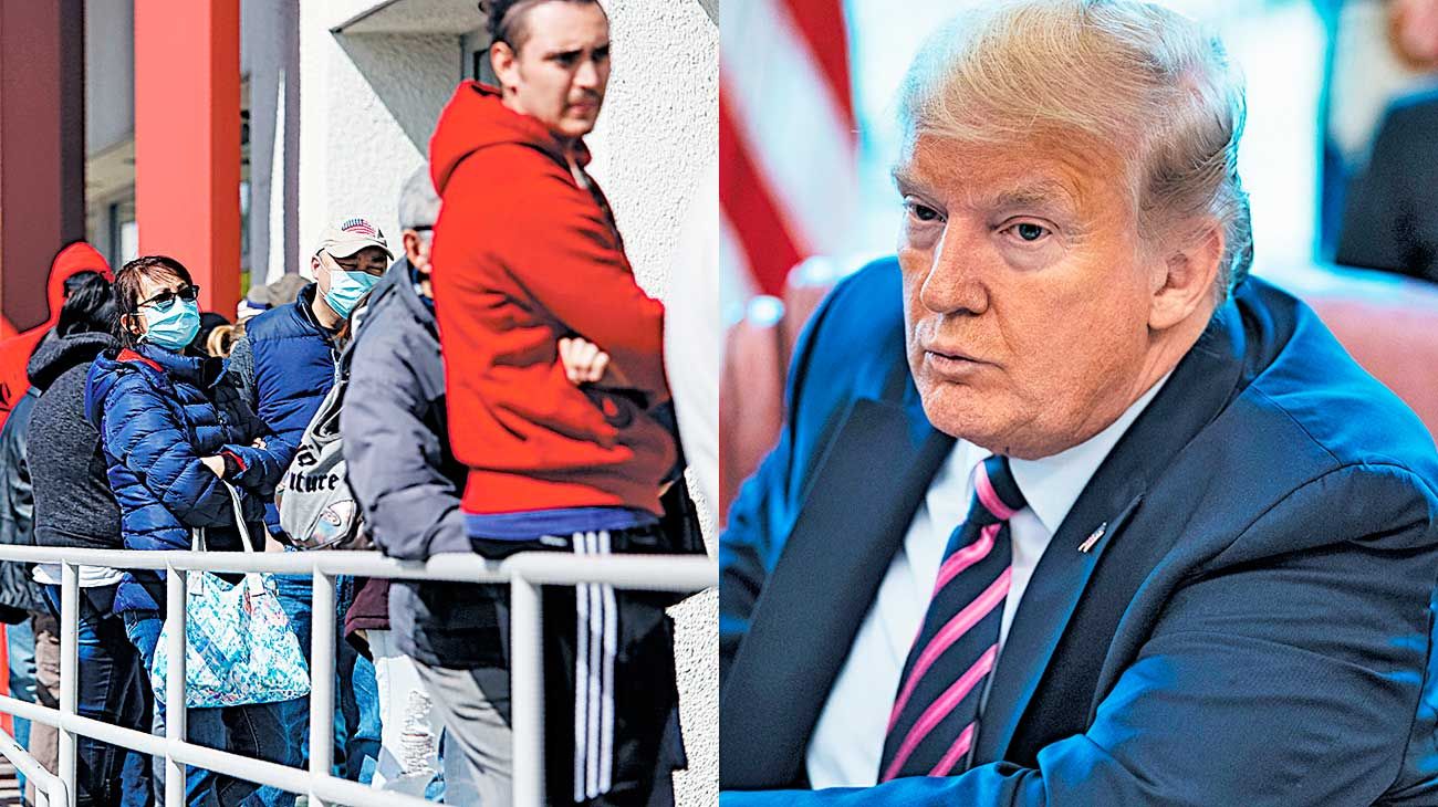Dilema electoral para Trump: o combate al virus o abre la economía