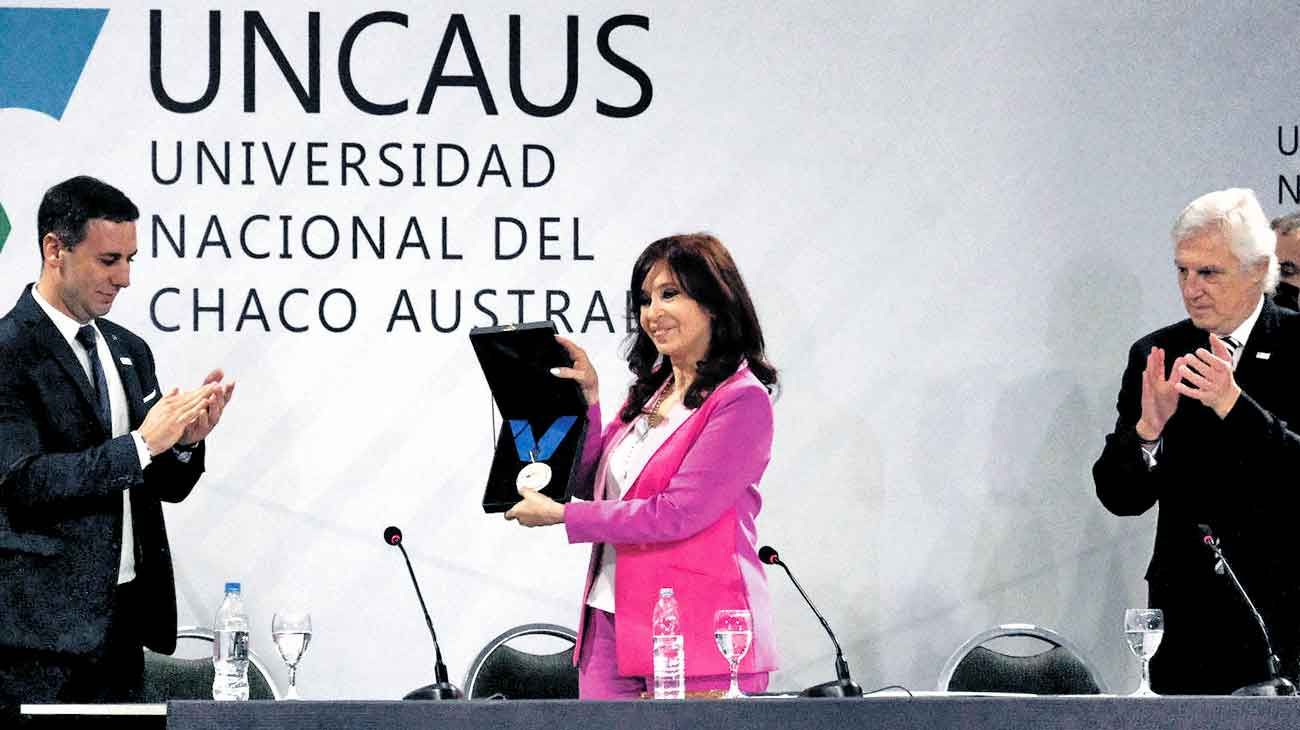 Cristina Kirchner en el Chaco: "En el Ejecutivo peleas no hay, lo que hay es un debate de ideas"