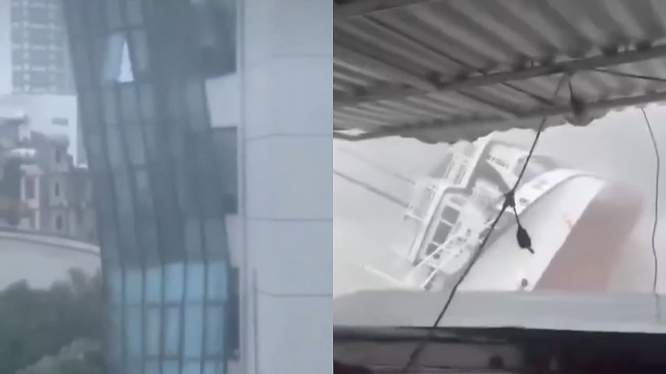 El supertifón Yagi arrasó Vietnam: vientos de 150 km/h, 9 muertos y decenas de heridos