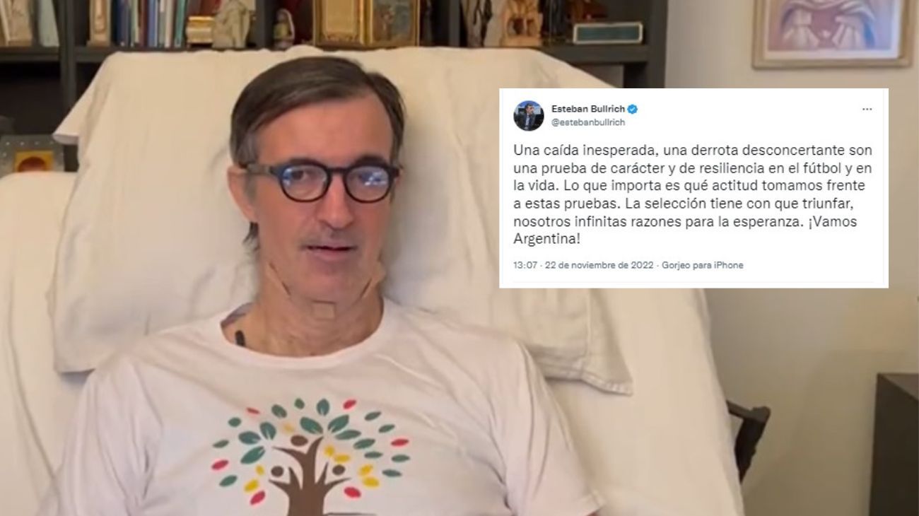 Esteban Bullrich definió la derrota de Argentina como "una prueba de carácter y de resiliencia"