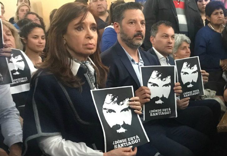 Cristina participó de una misa por Santiago Maldonado