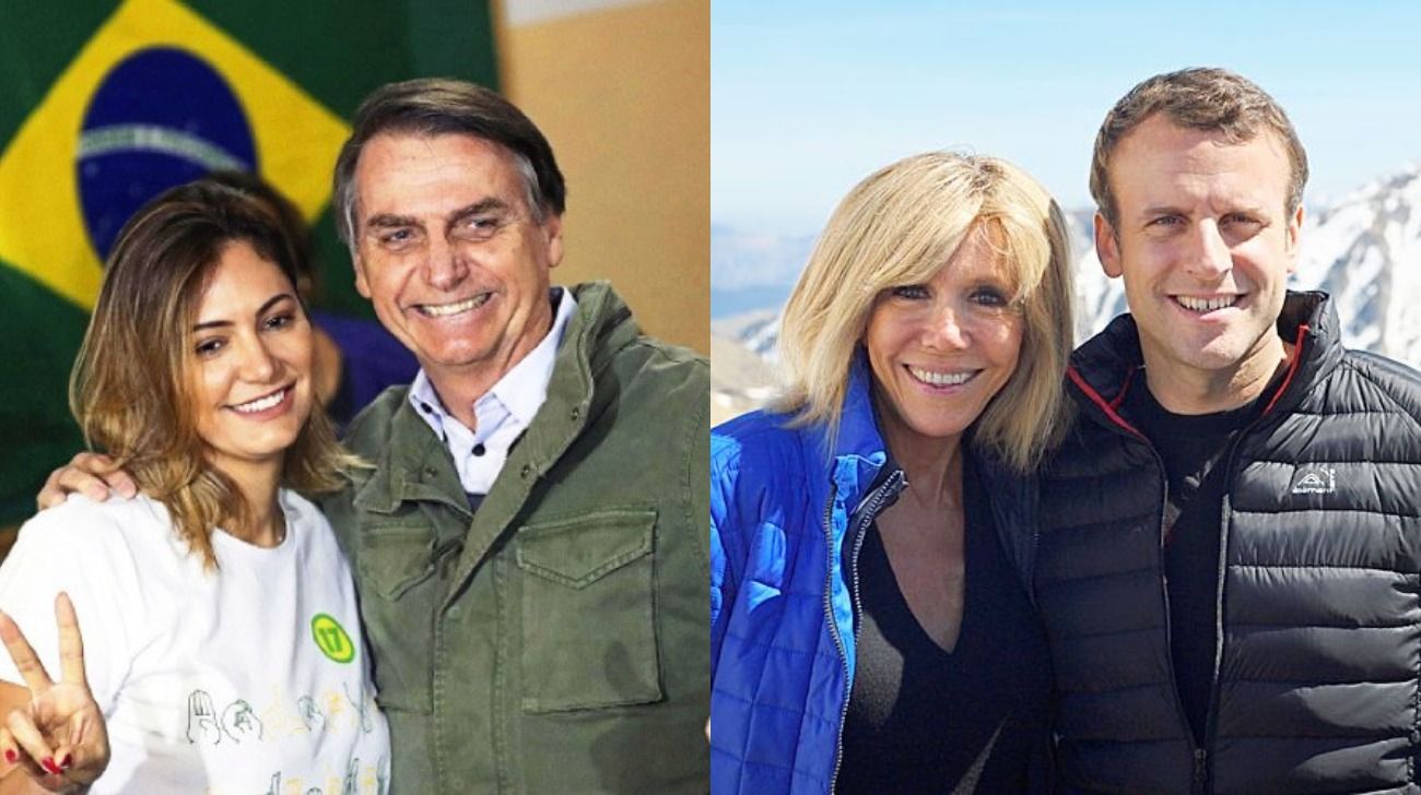 Bolsonaro se burló de la esposa del presidente francés y este le respondió