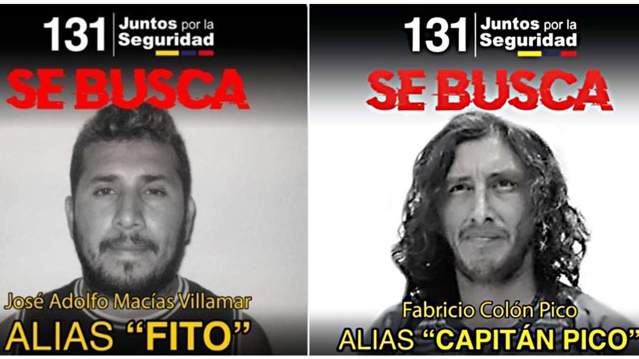 "Fito" y "El Salvaje", quiénes son los líderes narcotraficantes prófugos que atemorizan a Ecuador