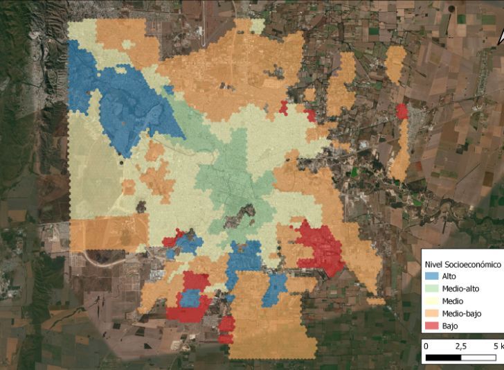 Cómo es y que dice el mapa de los cinco niveles socioeconómicos de Córdoba