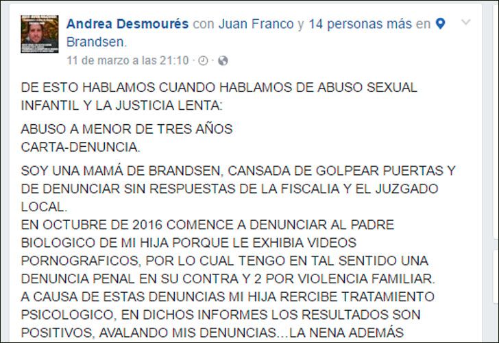 La desesperada carta de una madre que denuncia que su hija es abusada por su papá