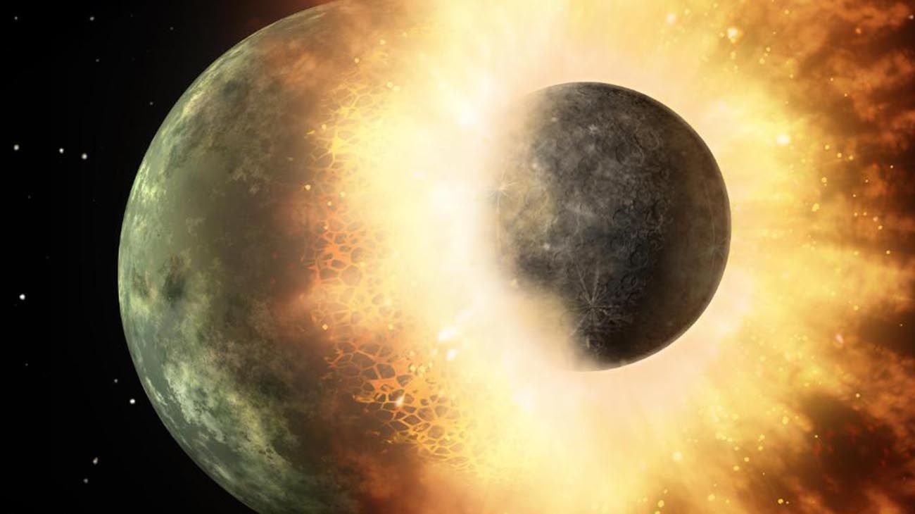 La Luna nació cuando otro planeta chocó contra la Tierra