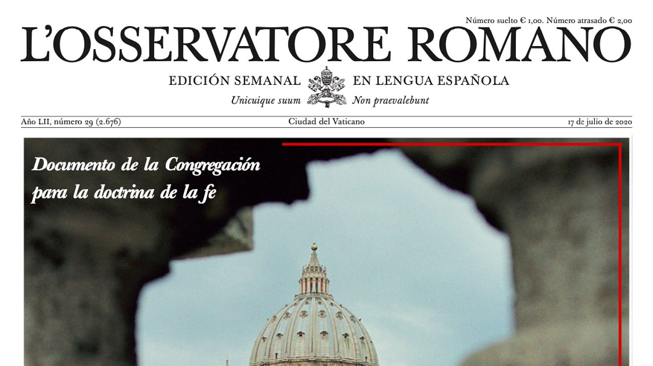 L'Osservatore Romano de esta semana: "Tratamiento de los abusos a menores"