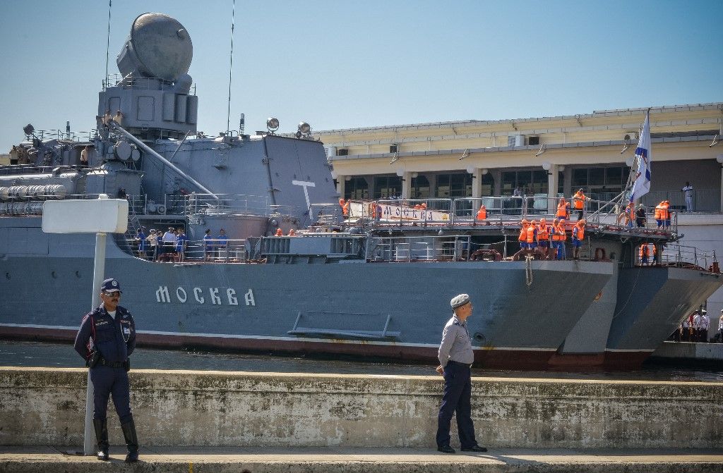 Así era el poderoso "Moskva", el buque insignia de la flota rusa nacido en la URSS