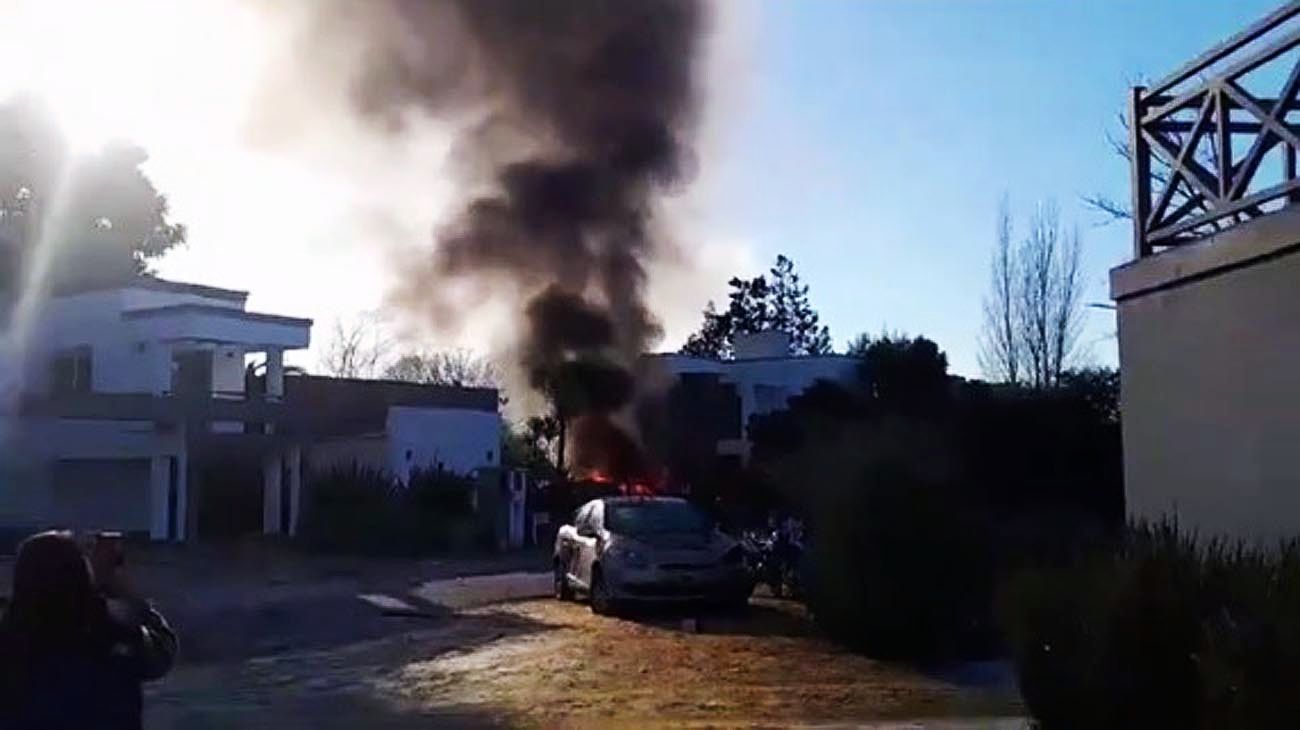Impactante explosión de gas destruyó una casa en el Golf Chascomús Country Club