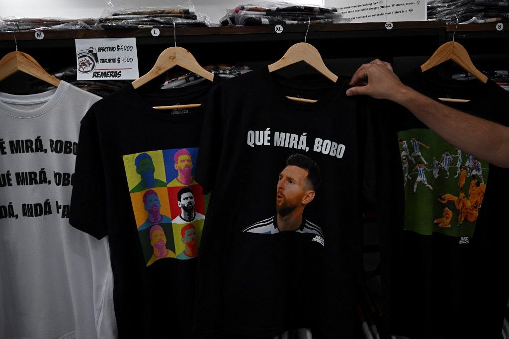 Furor por Messi: se disparó la venta de productos con la frase "Qué mirás bobo"