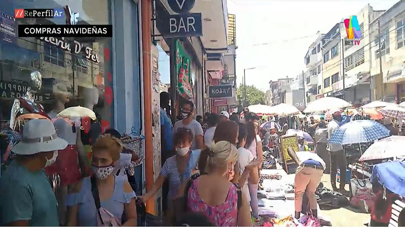 Avenida Avellaneda: repleta de gente, sin distanciamiento y pocos barbijos