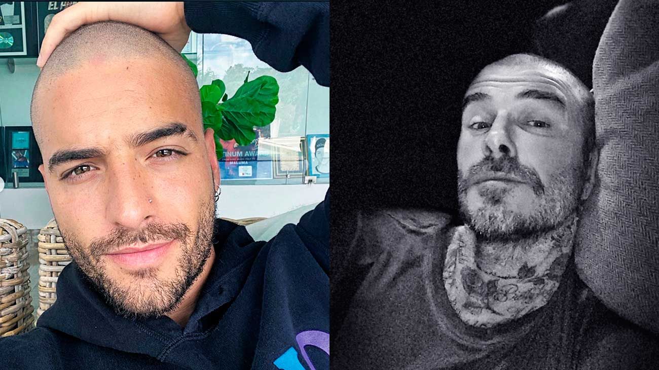 Maluma y Beckham marcan tendencia: se rapan en cuarentena