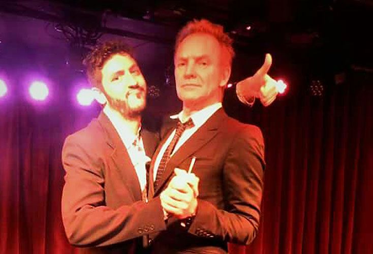 Sting cantó, tomó clases de tango y se mostró solidario