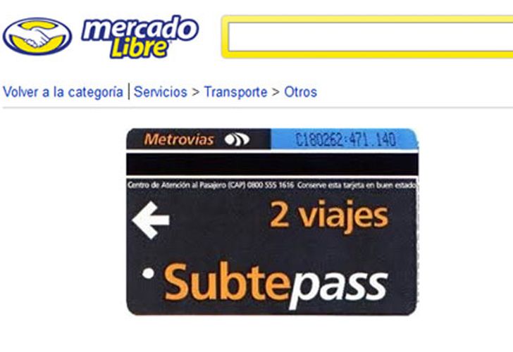 Revenden pasajes de subte por internet